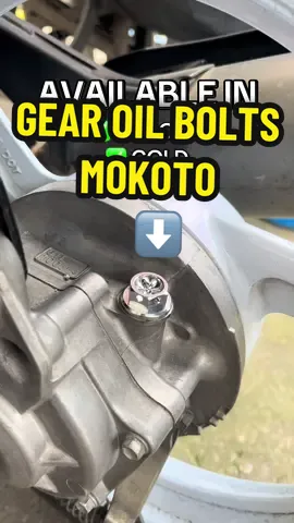 Upgrade kana ng Gear oil bolts mo gar #mokoto #motorcycle #motorcycleaccessories #gear #bolt 