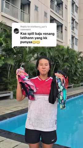 Replying to @stvrberry_azr  Spill baju renang latihankuu 🤗 Next spill apalagi nih guyss 🤔 #renang #bajurenang #latihan #latihanrenang #selam 