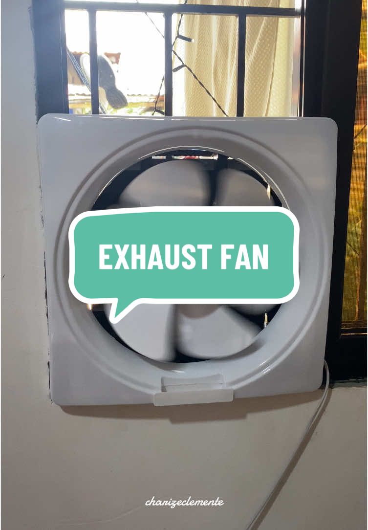 kung wala ka pang aircon try mo muna tong exhaust fan para makabawas ng init sa loob ng bahay #exhaustfan #exhaust #trending 