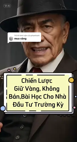 Trả lời @phamhanh mua vàng chiến lược dài hạn #laogiadautu #dautuvang #forextrading 