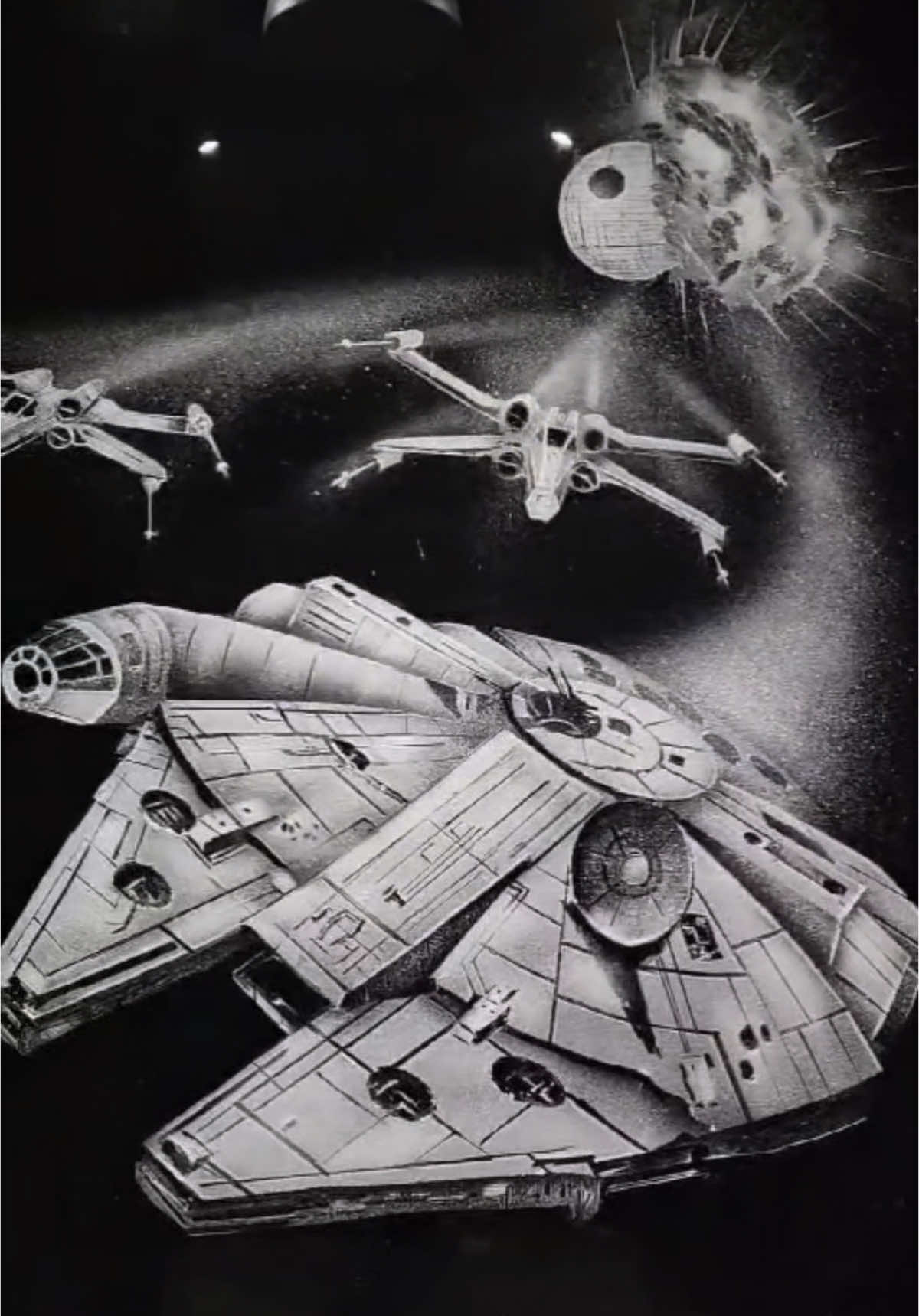 May the 4th be with you! With just snow spray and tools in hand, this artist turns ordinary windows into stunning tributes to a galaxy far, far away. ✨ Artist: @snow.graffiti.scott #art #artist #starwars
