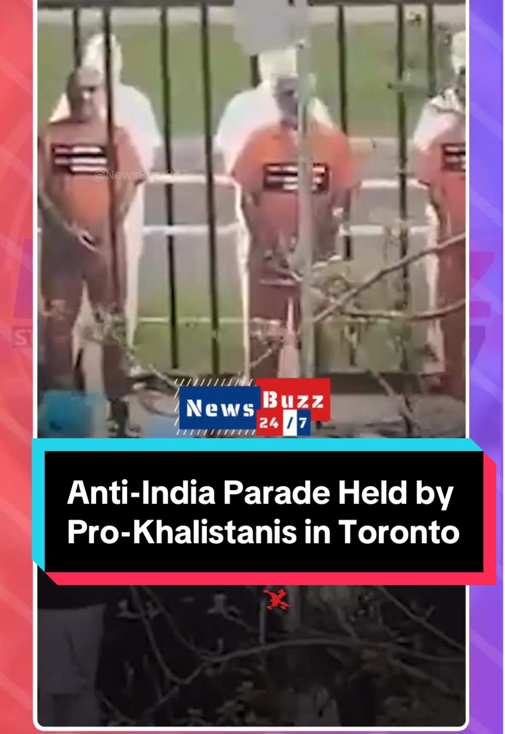 An anti-India and anti-Hindu parade was held by pro-Khalistanis at Toronto’s Malton Gurudwara in Canada. The Pro-Khalistanis demanded the deportation of the people from the Hindu community back to India. Videos from the parade show caged effigies of Prime Minister Narendra Modi and External Affairs Minister S. Jaishankar. The parade comes just days after Canada's Prime Minister Mark Carney was re-elected. #NewsBuzz247 #saynotowar #TorontoProtest #Khalistan #IndiaCanadaTensions #HinduCommunity #GlobalPolitics #Modi #Jaishankar #FreedomOfSpeech #UKNews #DiasporaWatch #BreakingNews #FYP #FYF #ViralNow #HumanRights #InternationalAffairs #EthnicTensions #indian 