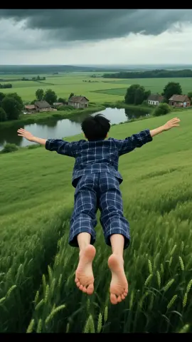 In my memory, the last time I flew so freely was in my childhood dream#DreamingofFlying #WindandFreedom #That'sDreamai 