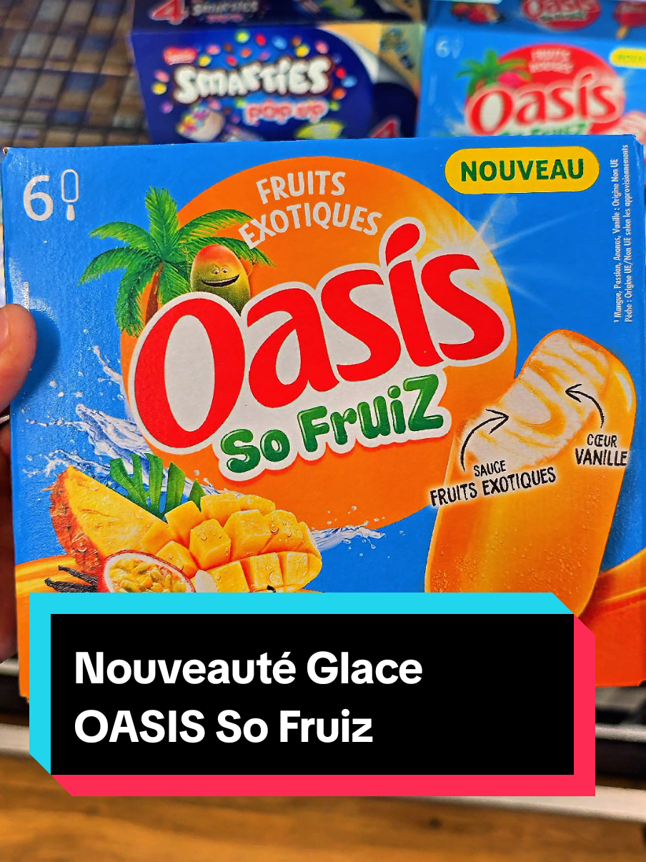 🚨Nouveauté glace OASIS So Fruiz  fruits exotiques et fruits rouges. #bonplan #nouveauté #nouveaute #@Intermarché #bonsplans #oasis #bonplantiktok #glace #pascher #pourtoii #fyp #pourtoi 
