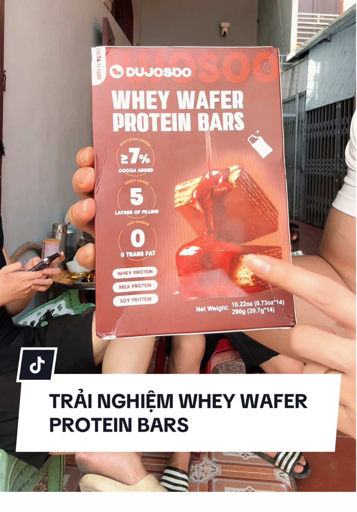 Thanh Protein Whey Wafer DUJOSOO #hoangdumbbell #vattay #armwrestling #gym #thethao #protein 