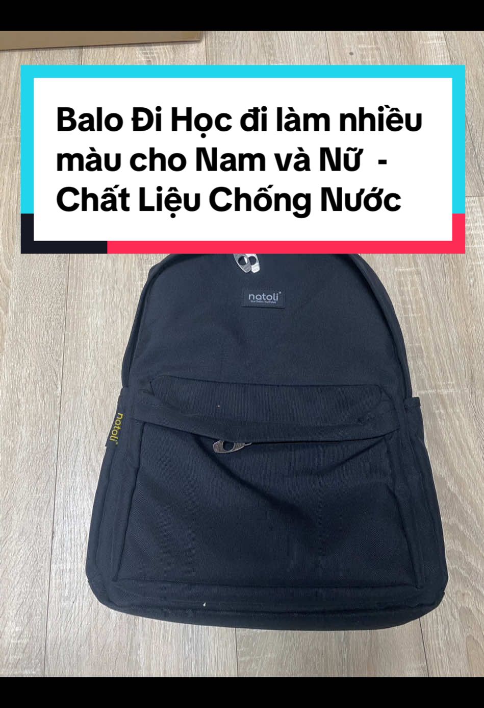 Balo Đi Học, đi làm nhiều màu cho Nam và Nữ NATOLI Thời Trang Chất Liệu Chống Nước ##balo ##balodihoc ##balodilam ##balolaptop ##balochongnuoc
