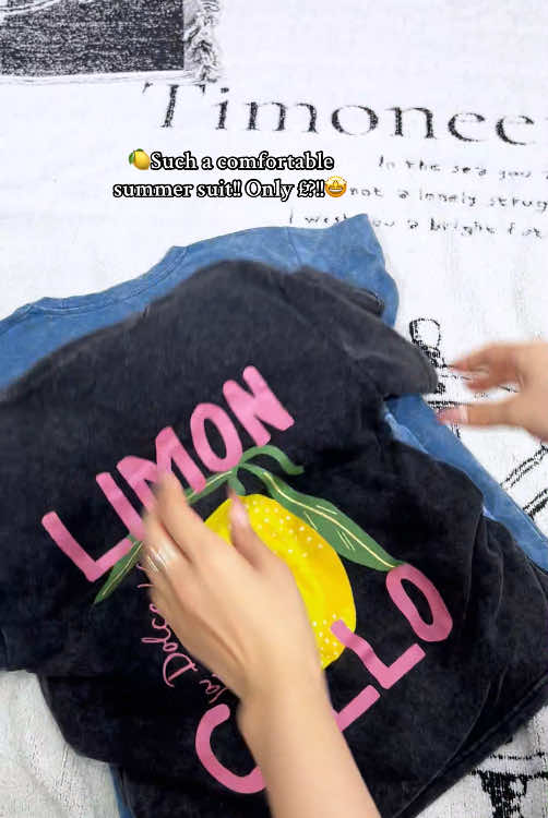 #tshirt #shorts #lemonprint🍋  #print #twopieceset  #roundneck #summerwear #shortsleeves  #dailywear #SummerFashion  #OOTD #tiktokmademebuyit  #dealdrops  #spolitght 