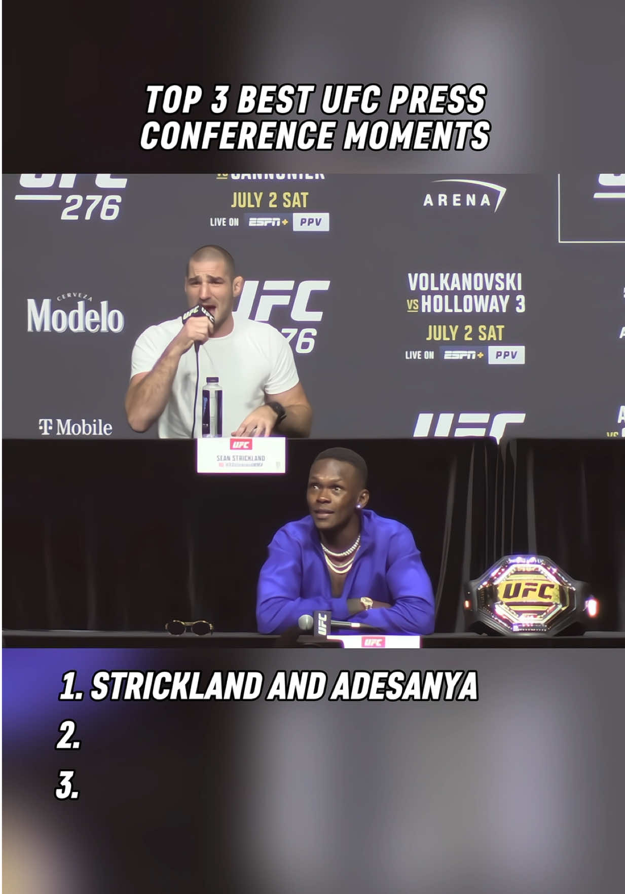 Top 3 Best UFC Press Conference Moments #UFC #fyp 