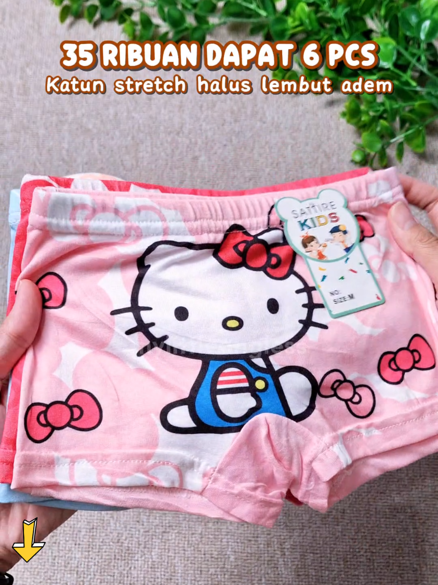 Celana Dalam Boxer Anak Perempuan murah banget cuma 35ribuan dapat 6 pcs #celanadalamanakperempuan #boxeranakperempuan  #celanadalamanakmurah #promoguncang55 #cuantanpabatas 