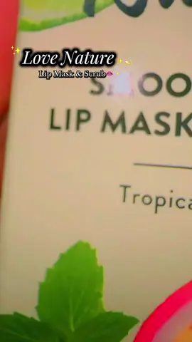 Love Nature Lip Mask & Scrub👄✨💕 #fyppppppppppppppppppppppp #trendingtiktok #Love #trending #managerayesha #organicproduct #lipcare #viral #viraltiktok #skincare #haircare #foryoupageofficiall 