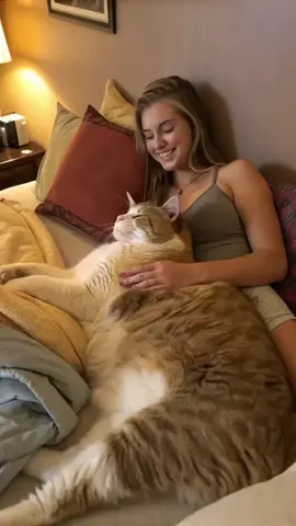 My Fluffy Giant #fyp #bigcat #cat #bigkitty 