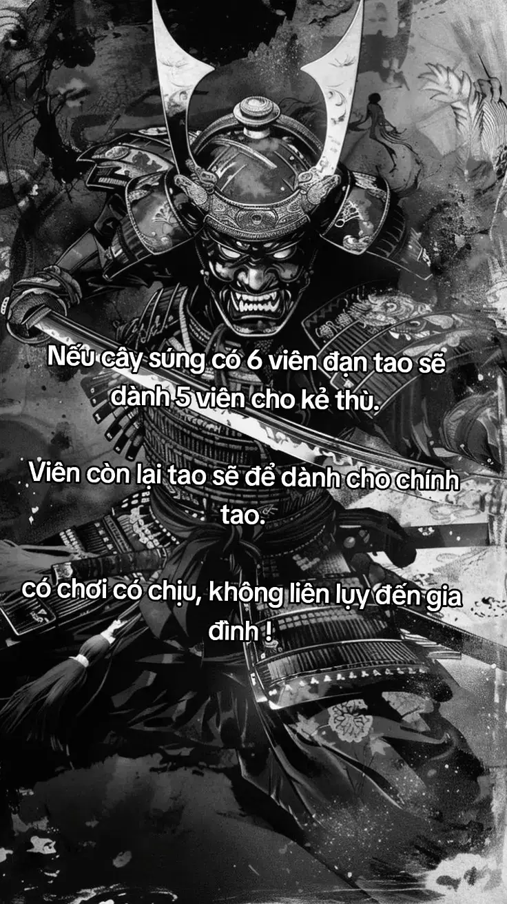 Nếu cây súng có 6 viên đạn tao sẽ dành 5 viên cho kẻ thù. Viên còn lại tao sẽ để dành cho chính tao. có chơi có chịu, không liên lụy đến gia đình !#xuh #xuhuongtiktokk #fyp 