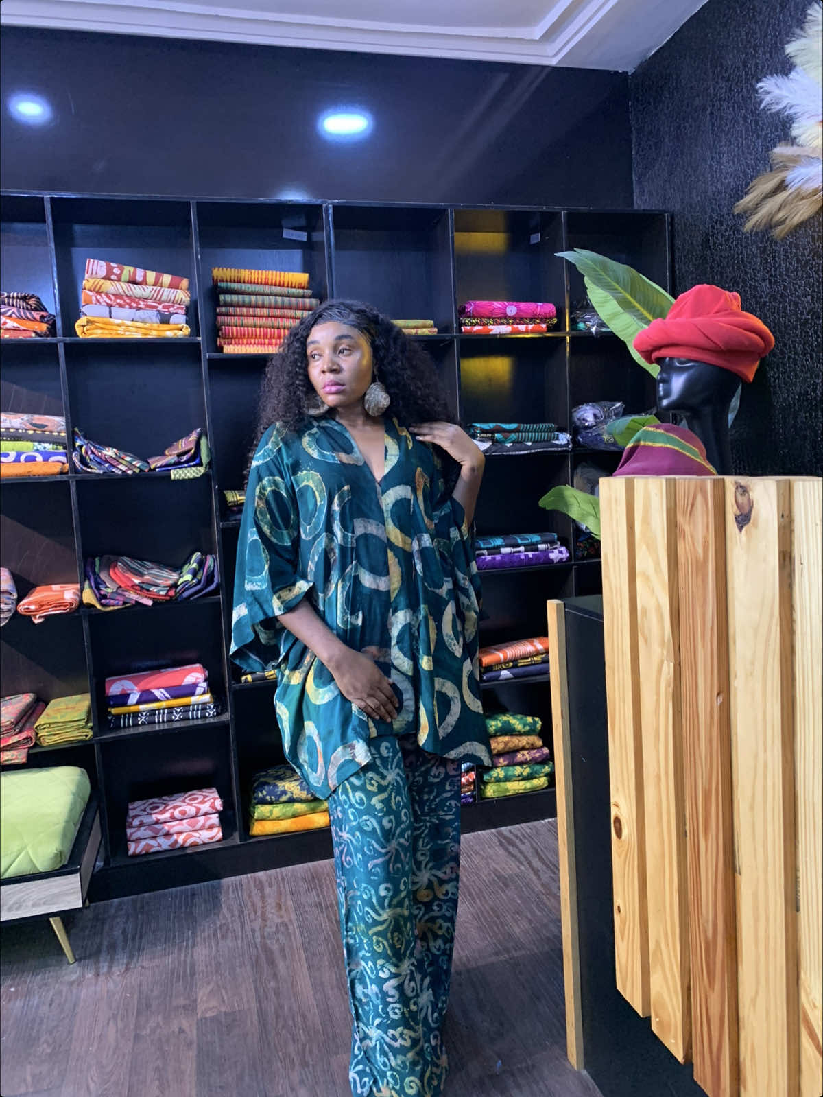 Adire crepe 2 piece #goviral #adirestyles #fyp #readytowear 
