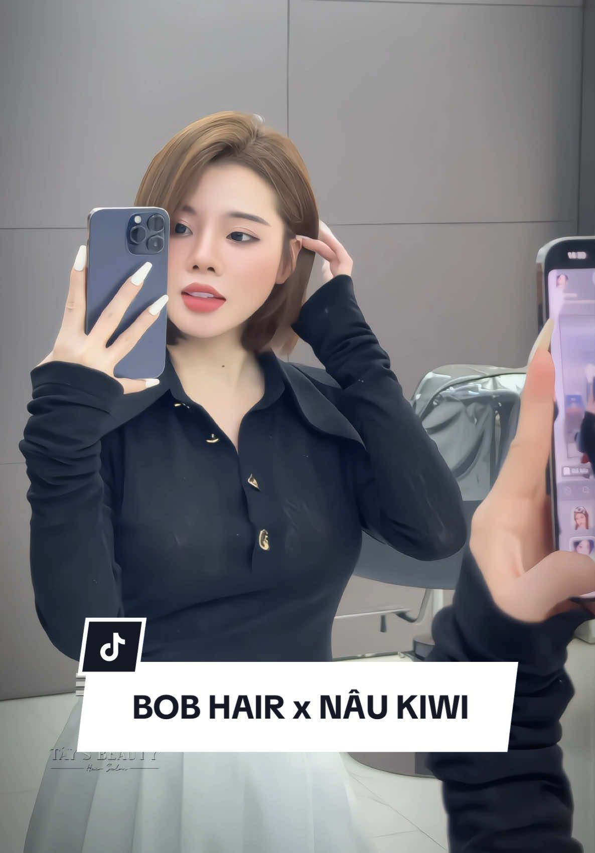 Bob hair x Nâu kiwi 🥝 chiếc màu nhuộm siêu đỉnh mùa hè #xuhuong #tayhair #73tohieu #tocdeptutam #caugiay #douyin #ilovetiktok #bobhair #tocngan #shorthair #tangngoctuyet #naukiwi #nhuomthuanchay 