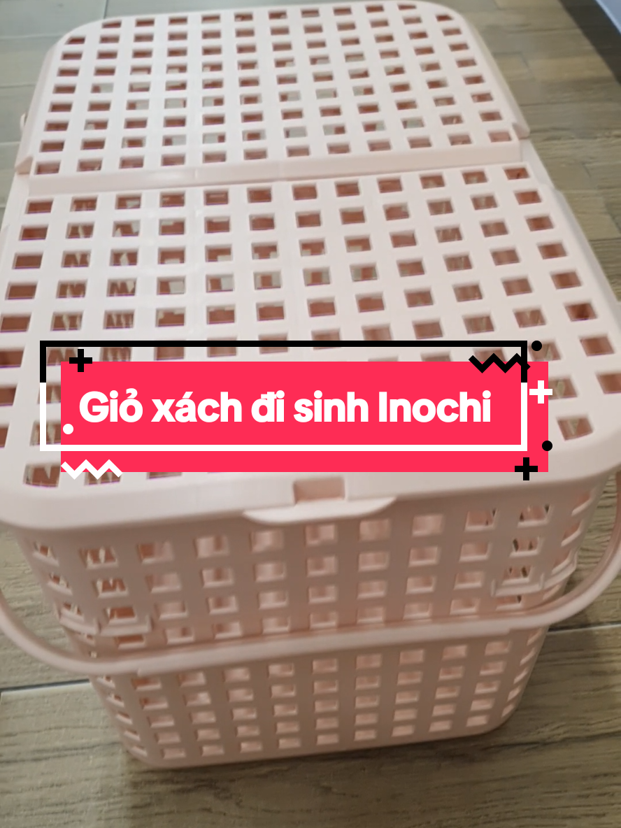 Giỏ Inochi đi sinh, có nắp và quai rất thuận tiện Nhựa PP nguyên sinh an toàn #giadungMyThuong #trend #xuhuongtiktok #gionhuanguyensinh#gioinochi#giodisinh 