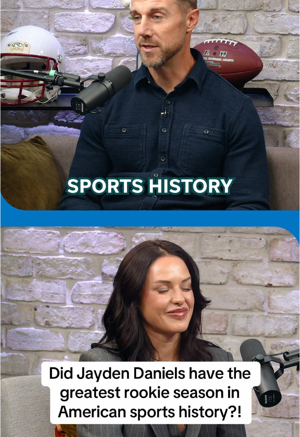 Alex Smith thinks Jayden Daniels’ rookie season was the best in American sports history 😳 #nfl #football #jaydendaniels #washington #washingtondc #commanders #washingtoncommanders #rookie #quarterback #debate 
