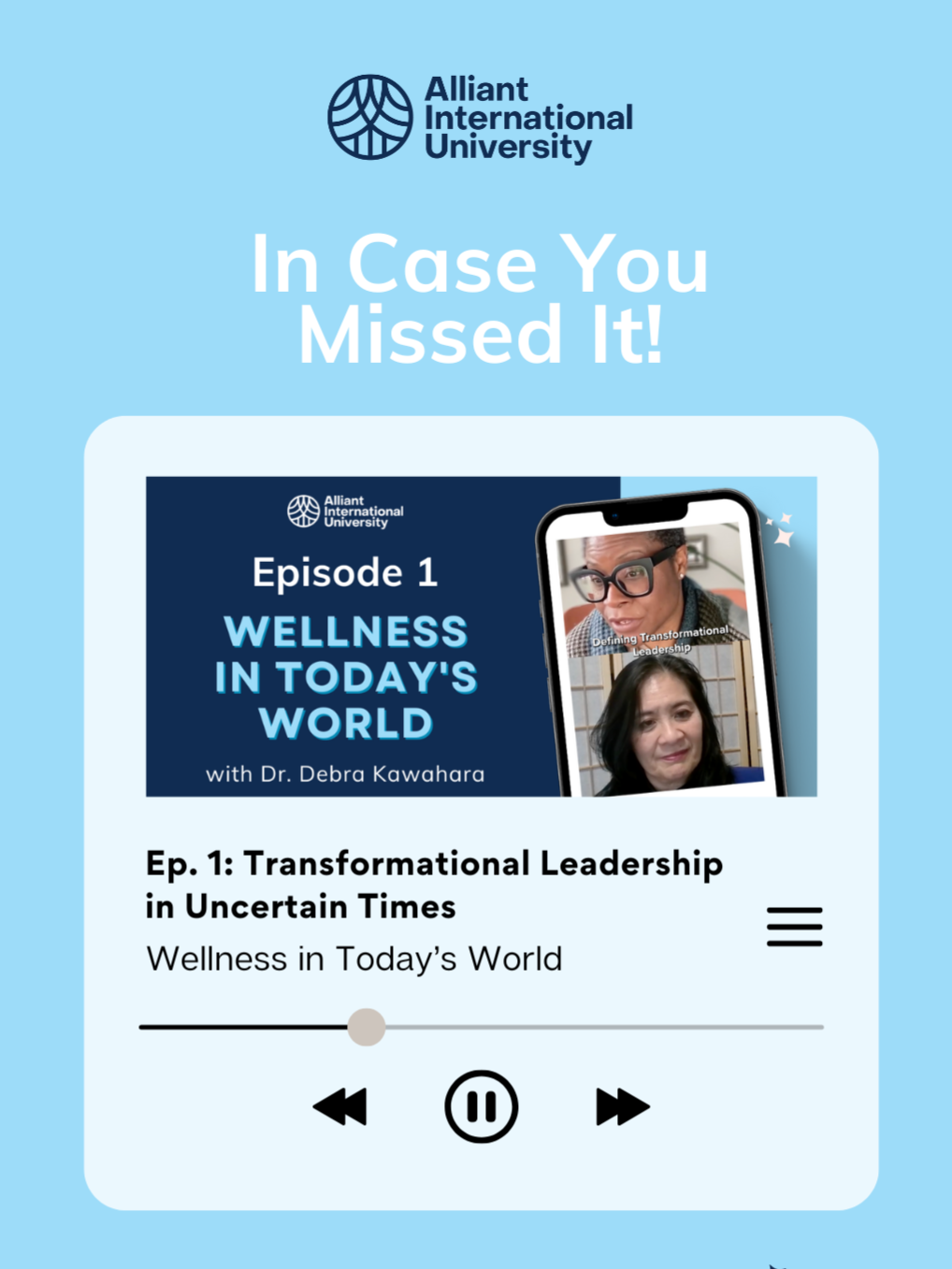 Missed this powerful convo? 👇 Dr. Wendi S. Williams is dropping gems on leadership, identity, and wellness for Black women navigating today’s world 🌍✨  🎧 Tap the link in bio to catch the full premiere episode of our Wellness in Today’s World podcast series!    Link in our bio! #ICYMI #PodcastClip #WellnessTalk #WomenWhoLead #MentalWellness #AlliantPodcast #EmpoweredVoices #SelfCareForLeaders