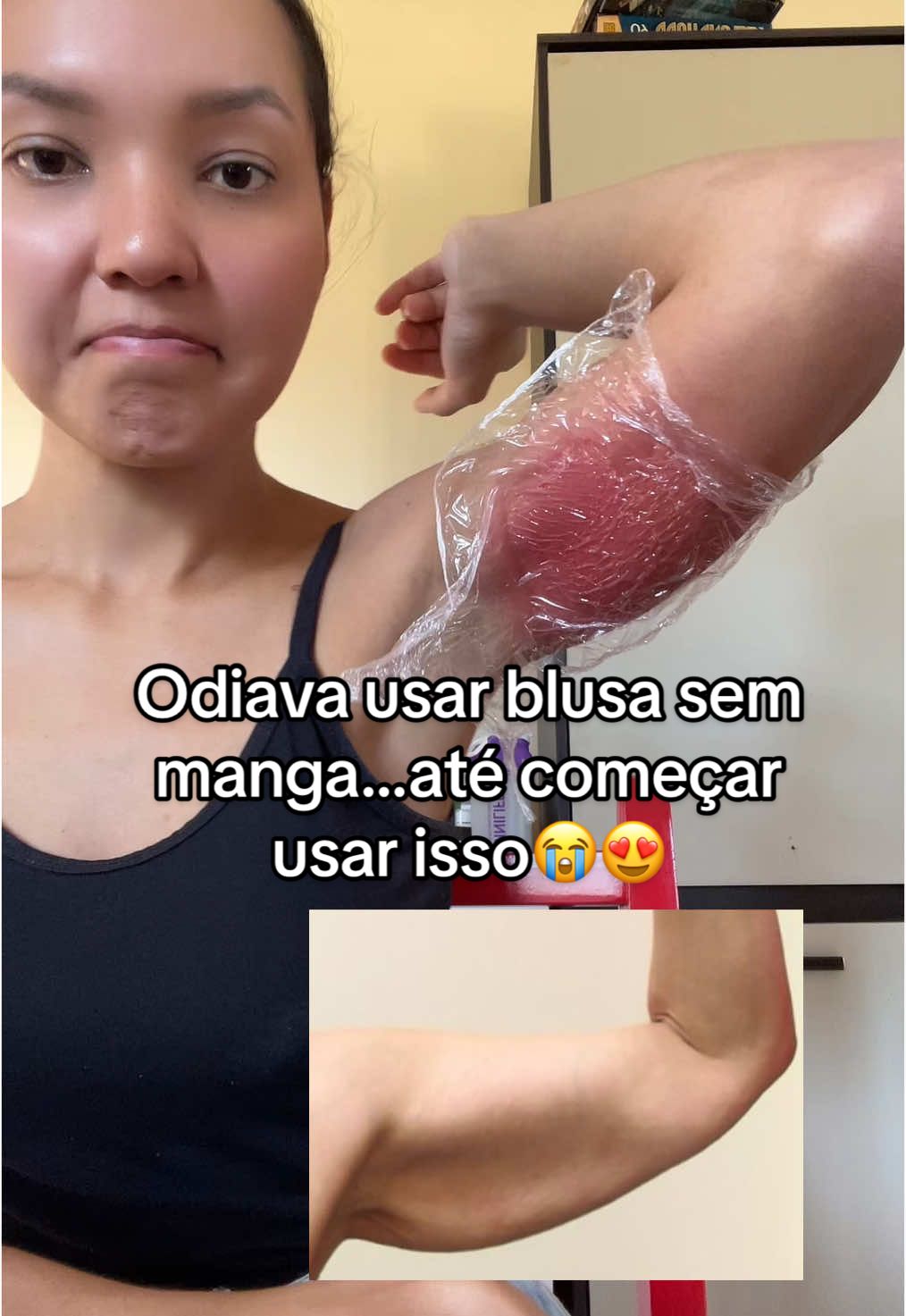 Finalmente to acabando com a flacidez do meu braço 🥹💕#tratamento #flacidez #foryoupagebrasil #dicasdebeleza #cremerosa #antesedepois #autoestima #fypbrasil #autocuidado 