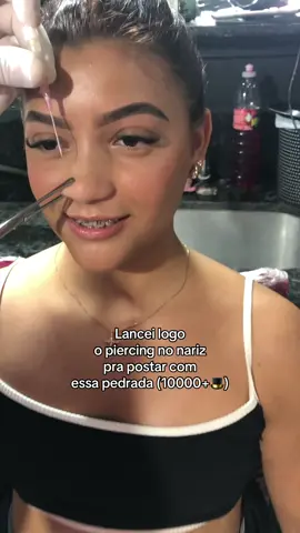 Piercing no nariz (100000+🎩) #piercing #piercingnariz #bodypiercing #nostrilpiercing 