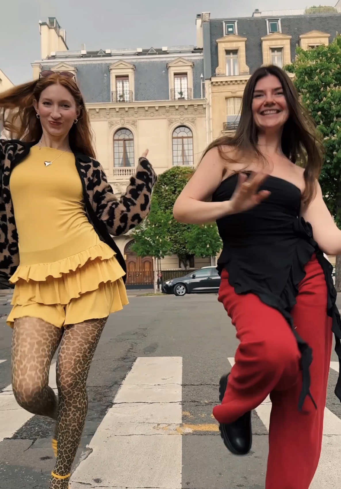 A collab you didn’t know you needed (and we’re in Paris!) 💛❤️ @Eva Nys DC: @Gregorian Sisters #paris #collab #dance 