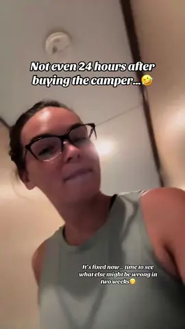 Didn’t think our challenges would start so soon😆 #camperlife #fixerupper #itsokayimokay 