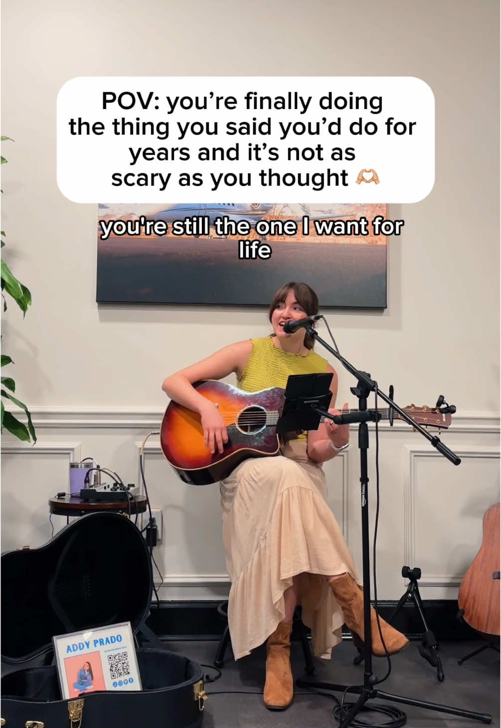This is your sign to get out there and do it!! 👏🏼 #coversong #livemusic #justdoit