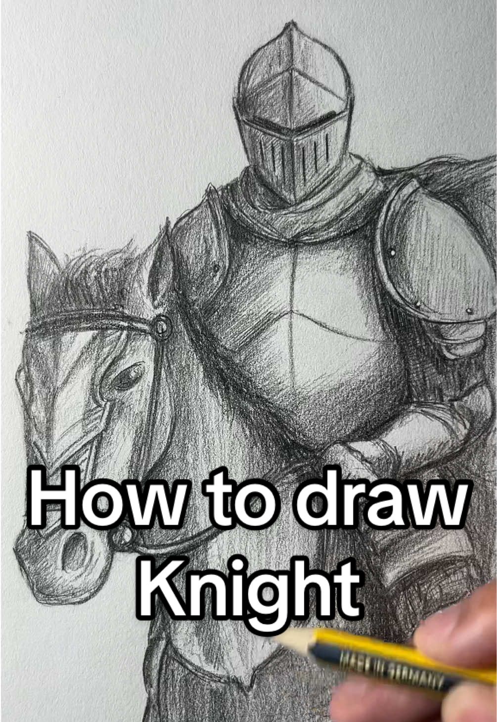 How to draw a Dark Fantasy Knight part 7! Who should I draw next? #art #artistsoftiktok #drawing #tutorials #knight #medieval #medievaltiktok #darkfantasy #fantasy #middleages  how to draw dark fantasy knight art drawing tutorial