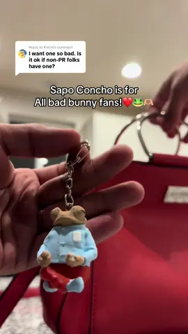 Replying to @Kierra The perfect gift 💚🐸😍#fyp #parati #foryoupage #badbunny #concho #dtmf #puertorico🇵🇷 #badbunnyfans #sapoconcho #carkeychain #pandora 