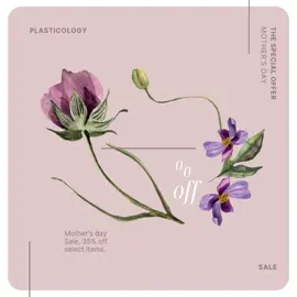 Sale for Moms. We Love you!  www.plasticologyplease.com
