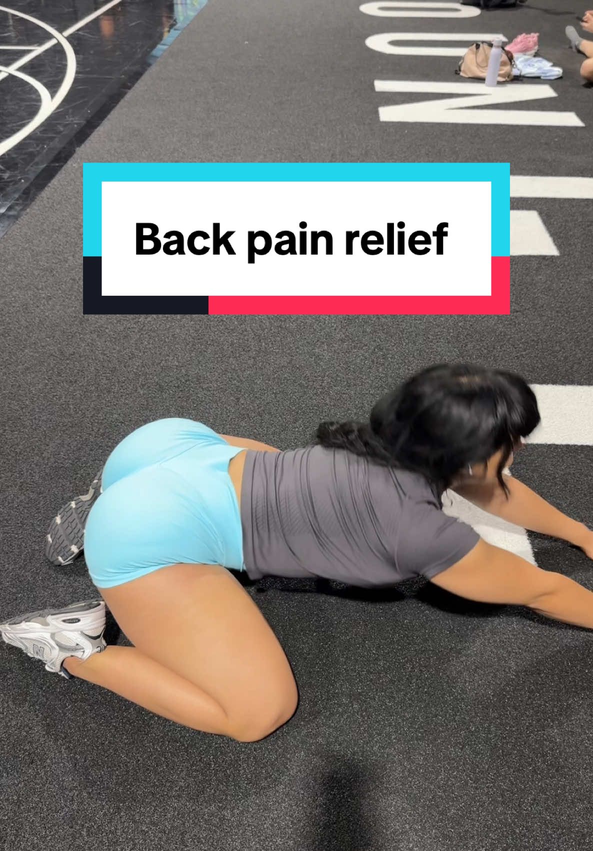 do these stretches to relieve back pain #fyp #FitTok #yoga #yogagirl #mobility 
