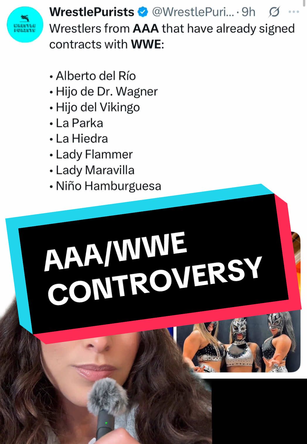 A lot of confusion as of right now, feel free to sound off down below. #greenscreen #WWE #aaa #luchador #albertodelrio #stephanievaquer #lahiedra #fyp #explorepage #saraya #paige #wwesmackdown #wweraw #backlash #wrestlingnews #wrestlingfans