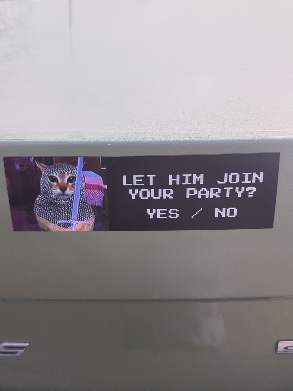 #medievaltiktok #fantasy #darkfantasy #memecat #cat #videogames #fyppppppppppppppppppppppp #fypシ #bumperstickers #SmallBusiness 