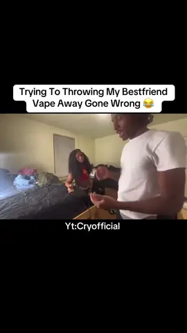 Throwing My Bestfriend Vape Away Gone Wrong 😂 New Video Out Now Link In Bio (Yt:Cryofficial ) ❤️ #viral #cryofficial #reels #youtube #viralvideo #funny #xyzbca #trending #vlogs 