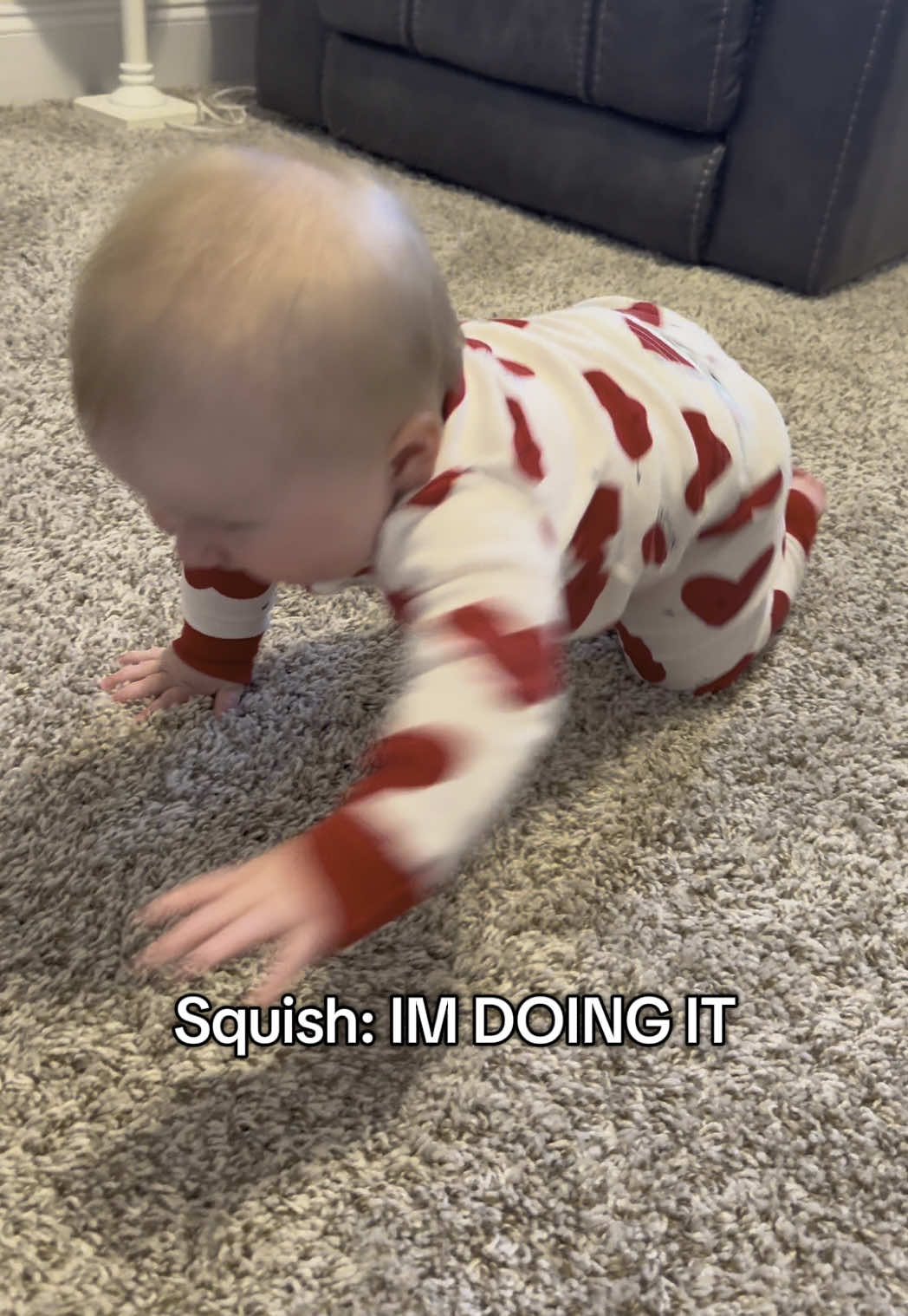 Squishy CRAWLED to dada!!! 🥹🥹🥹 #8monthsold #daddysgirl #dadashome #dadanddaughter #dadanddaughtergoals #sahmlife #sahmtok 