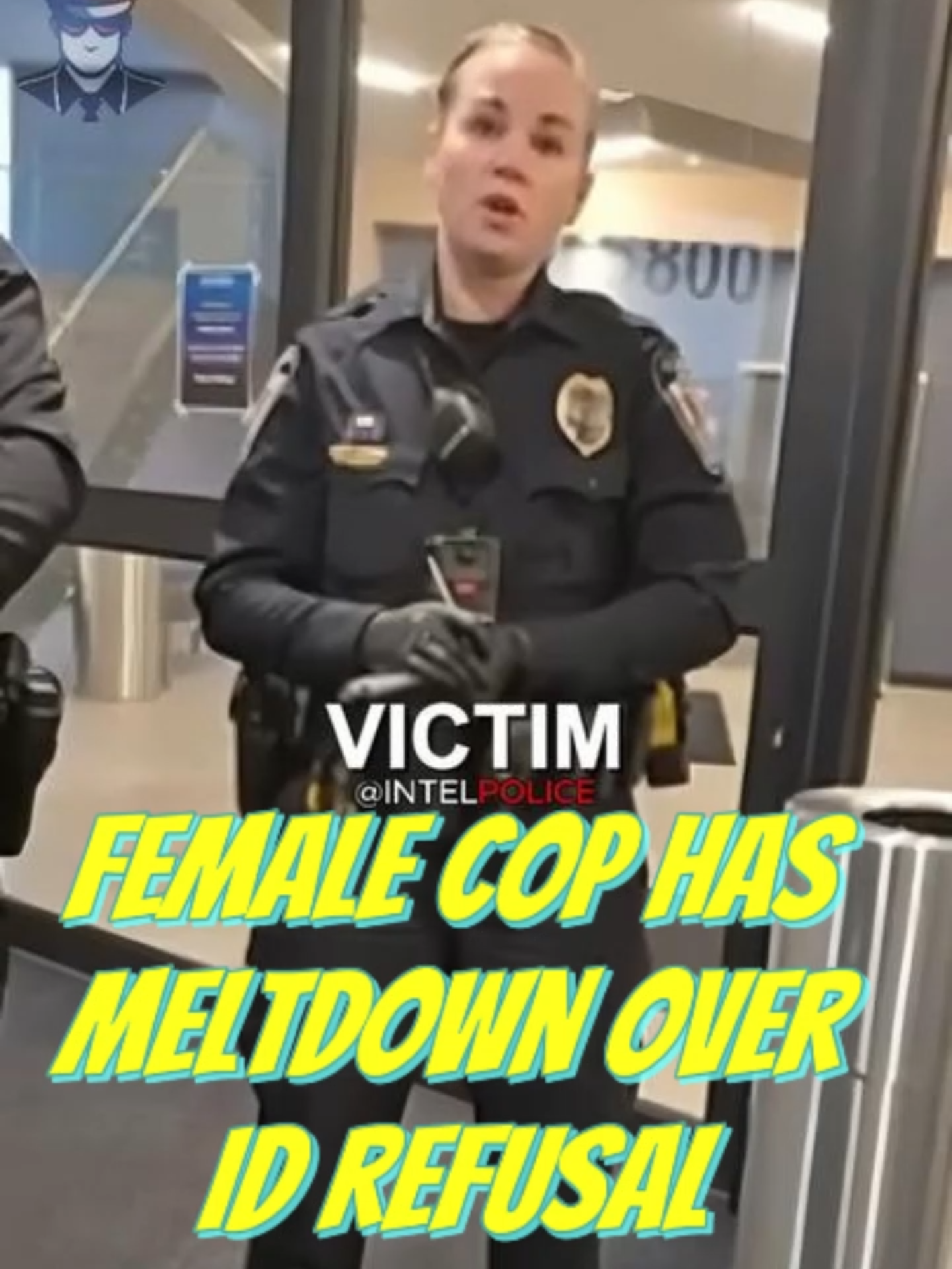 Female cop has meltdown. #shorts #cops