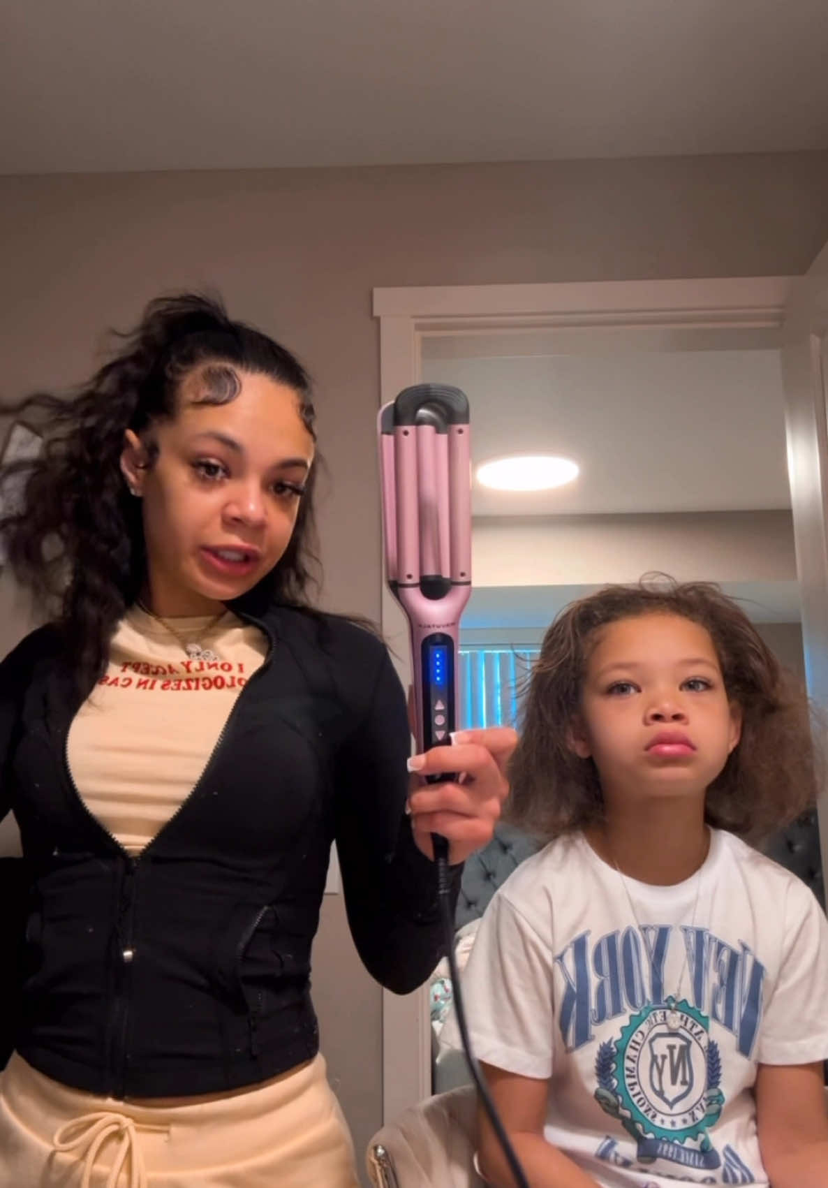 Hello beach waiver! #wavytalk #hairstyle #relatable #crimpedhair 