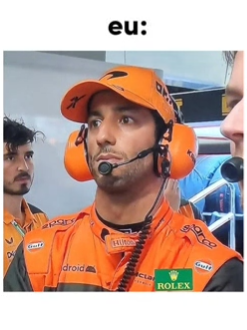 E ela sendo a McLaren. #F1 #formula1 #fy #fyp #mclaren #danielricciardo 