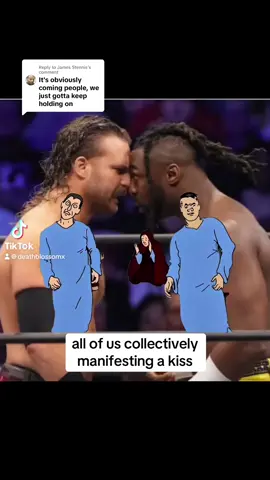 Replying to @James Stennis ✨now kiss✨ #hangmanadampage #swervestrickland #aew #prowrestling #fyp #nowkiss