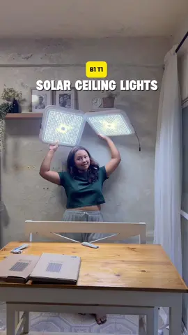 tricolor solar ceiling lights