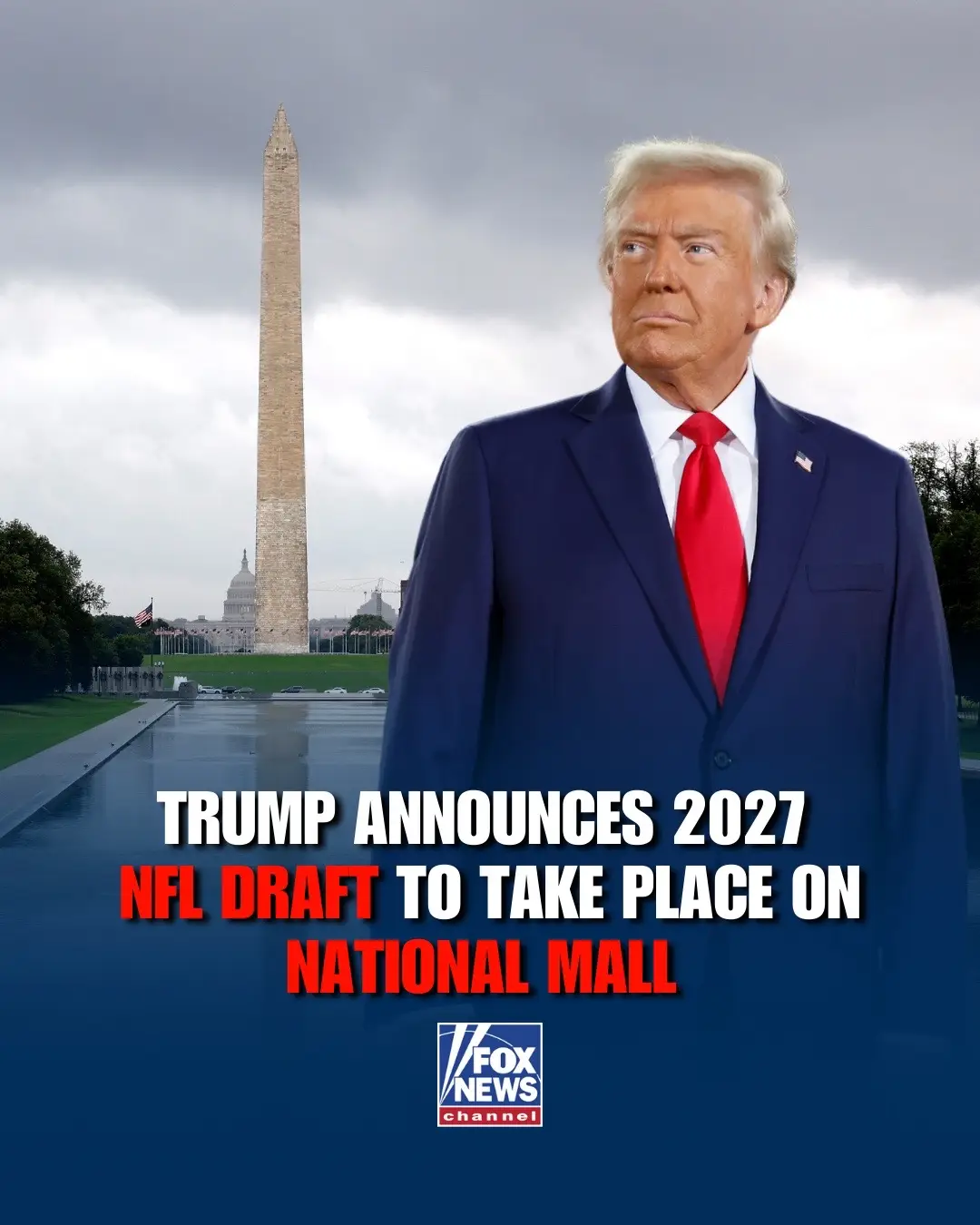 @President Donald J Trump’s announcement came on the heels of the Washington Commanders securing a deal to build a new stadium in DC.