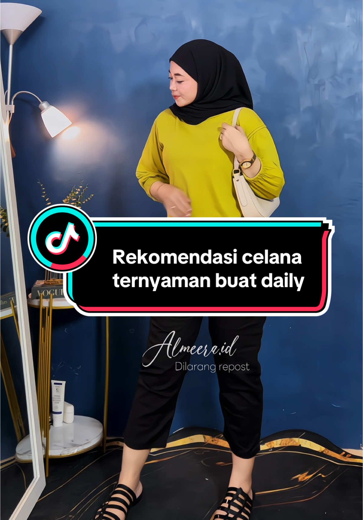 Rekoemendasi celana nyaman buat daily🖤🖤 #celana #celanadaily #celana7per8 