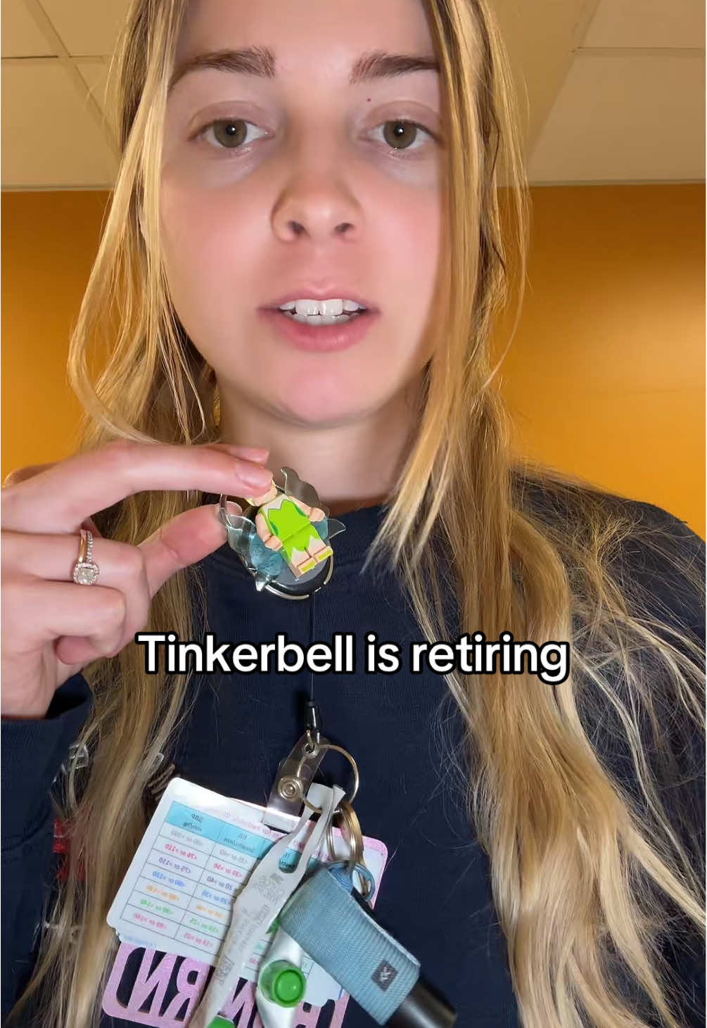 I’m really needing a new badge reel #creatorsearchinsights #badgereel #badgebuddy #rn #bsn #nursesoftiktok #nursetok #tinkerbell #funbadgereels #nurse #nurselife #ernurse #namebadge #emergencyroom #schoolnurse #12hrshifts #nightshift 