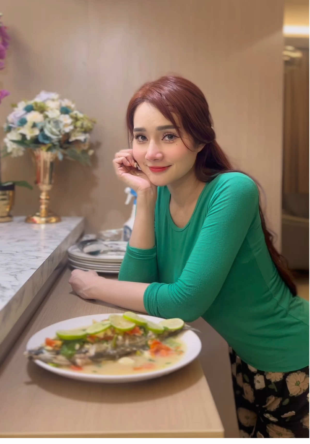 Arini masok capok2 jah telor dadar dgn ikan..