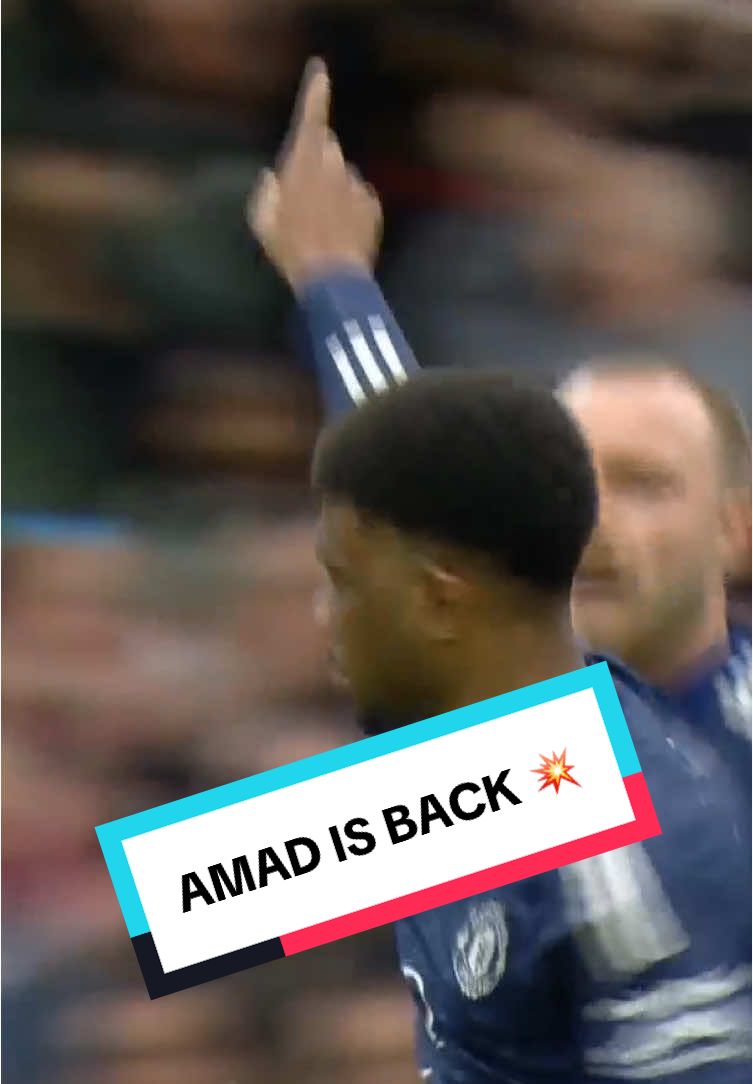 Marking his #PremierLeague return with a goal! 🇨🇮 #MUFC #ManUtd #Amad 