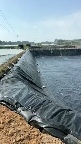 HDPE geomembrane for irrigation pond  #hdpegeomembraneforpondlining #💯eurl_geomembrane_technoloies #WASTERWATERTREATMENT #wastemanagement #Landfillliner #GEOMEMBRANEFACTORY #hdpeliner #nonwovenfrabic #HDPEliner #EPDMliner