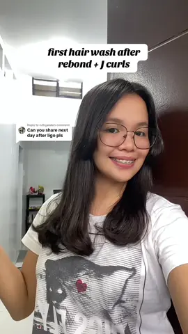 Replying to @ruthganda here you go 🥰 So far, sooo good! I think worth it naman yung risk ko to try my first ever hair rebond with perm. 😍 Will update after a week or a month hehe