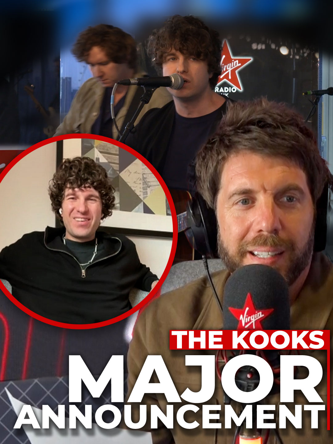 The Kooks frontman Luke Pritchard has a MAJOR announcement 📢 #thekooks #lukepritchard #andygoldstein #virginradiouk
