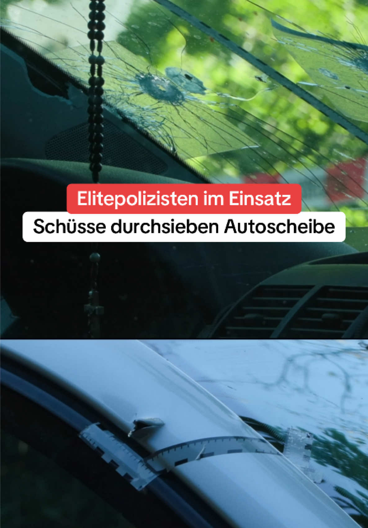 Mehrere Kugeln durchsieben Autoscheibe - Festnahmen!  #news #rendsburg #einsatz #polizei 