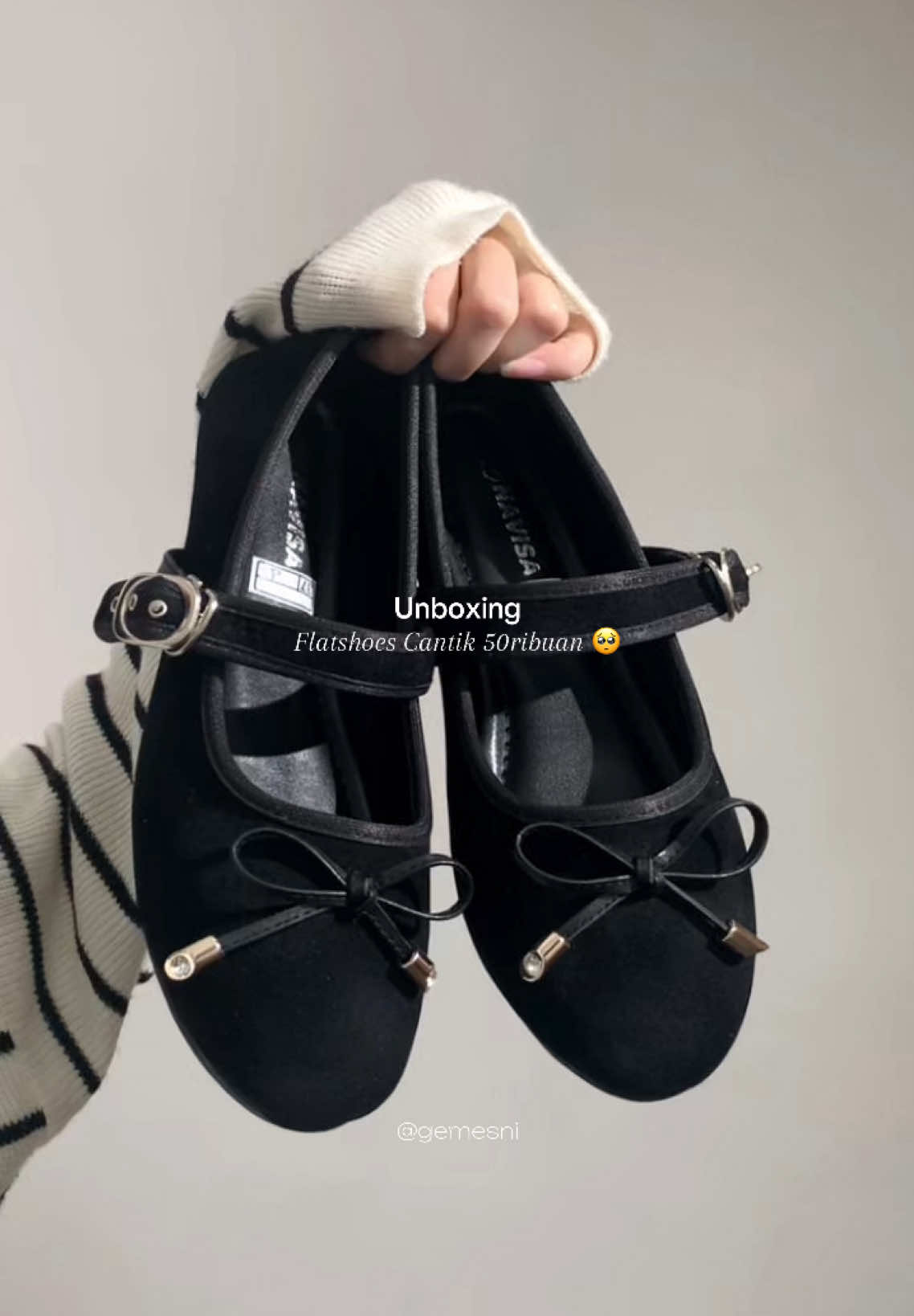 flatshoes ter-empukk cantik bgt!🥺🖤  #flatshoes 