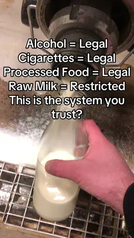 Raw milk? Hard to find. Cheap poison? On every corner. What’s truly dangerous isn’t what they restrict, it’s what they allow. #rawmilk #realfood #foodtruth #citylife #fermentation #healingfood